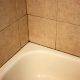 dark mould in tile grout