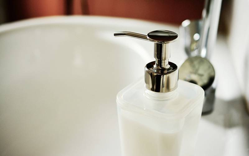 Bathroom soap dispenser
